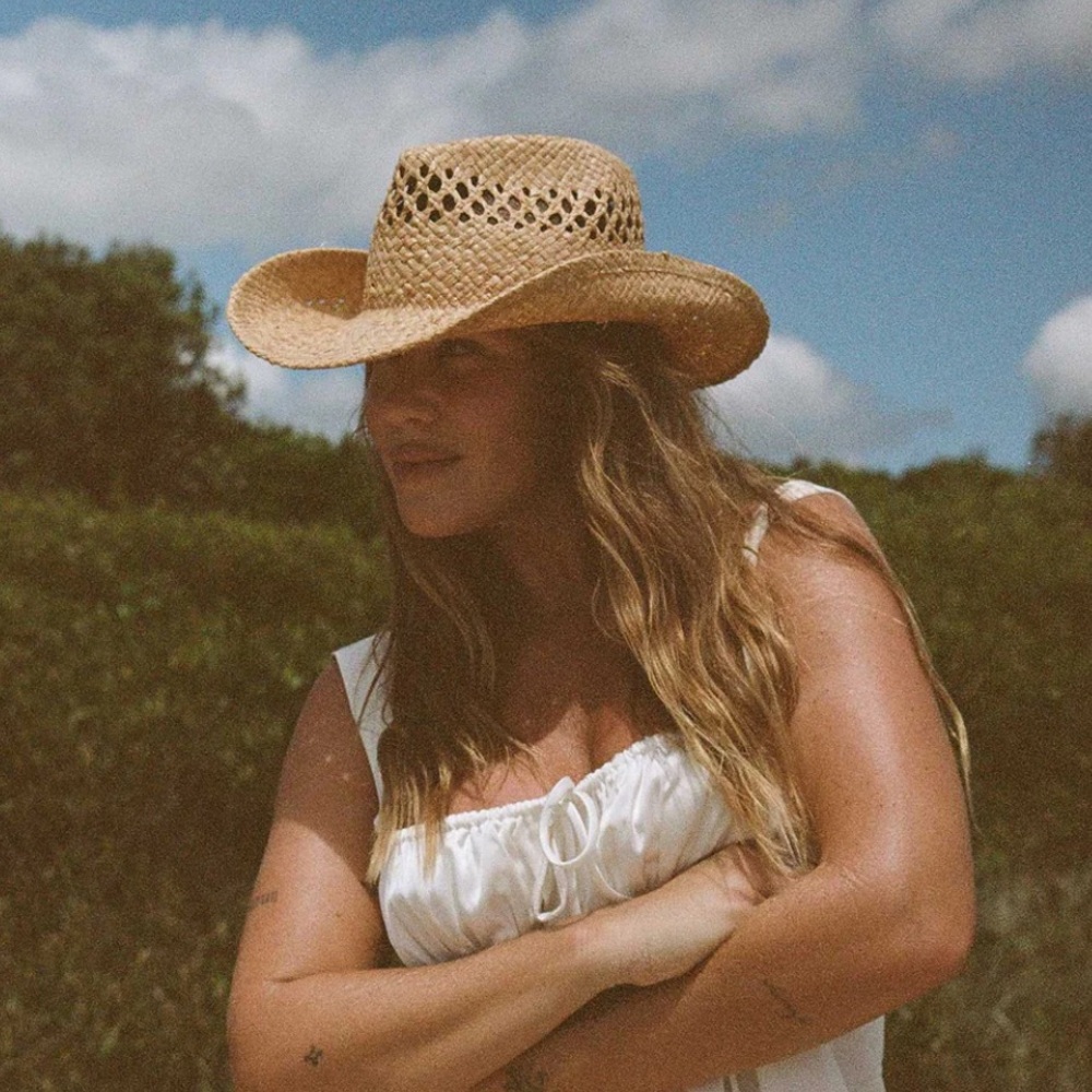 Lack Of Color Tan Straw Hat